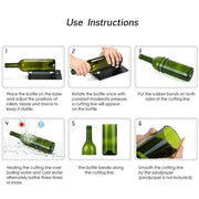 Glass Bottle Cutter Tool for Round and Square Bottles DIY Cutting Kit V528-BOTTLECUTTER-156636