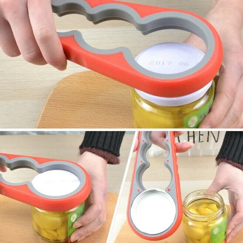 Silicone Jar Can Opener Multi-Purpose Lids Cap Arthritis Bottle Opener Easy Grip - Blue V528-BOTTLEOPENER-BLUE-89637
