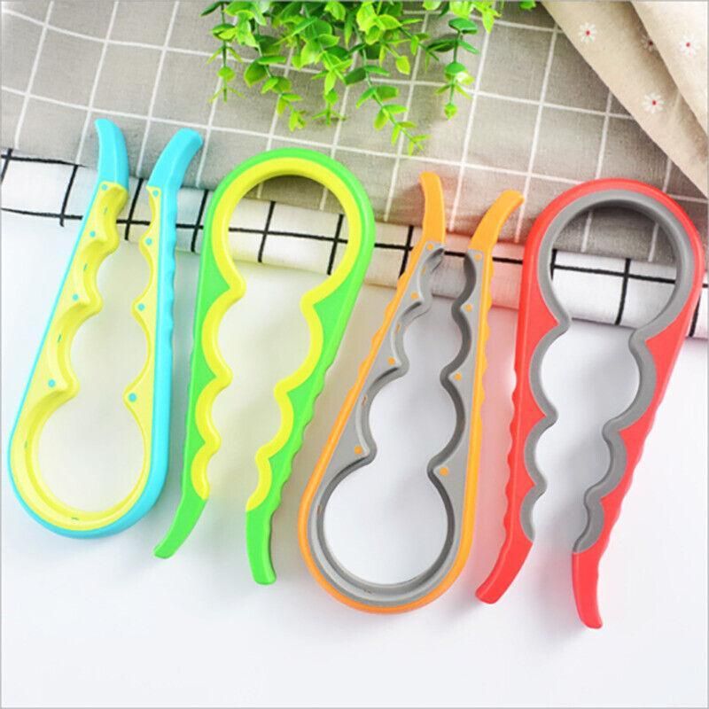 Silicone Jar Can Opener Multi-Purpose Lids Cap Arthritis Bottle Opener Easy Grip - Blue V528-BOTTLEOPENER-BLUE-89637