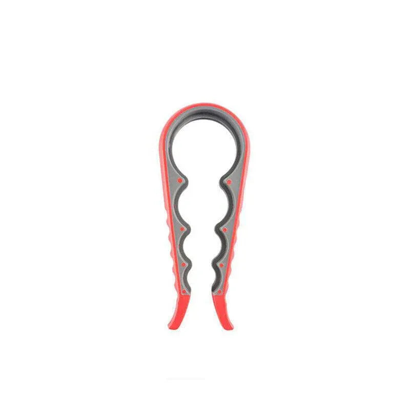 Silicone Jar Can Opener Multi-Purpose Lids Cap Arthritis Bottle Opener Easy Grip - Red V528-BOTTLEOPENER-RED-14590