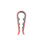Silicone Jar Can Opener Multi-Purpose Lids Cap Arthritis Bottle Opener Easy Grip - Red V528-BOTTLEOPENER-RED-14590