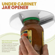 Under Cabinet Jar Opener Undermount Multipurpose Lid Gripper Bottle Opener Tools V528-BOTTLEOPENER-WHITE-5422236