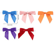 50pcs Bow Gift Packaging Sealing Tie Drawstring Baking Wrap Bag Decorative Ties - Orange V528-BOWKNOT-ORANGE-50PCS-25-650268