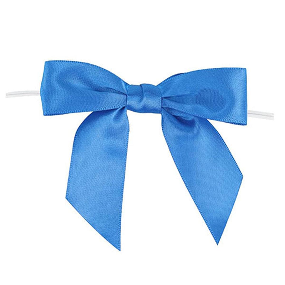 50pcs Bow Gift Packaging Sealing Tie Drawstring Baking Wrap Bag Decorative Ties - Orange V528-BOWKNOT-ORANGE-50PCS-25-650268