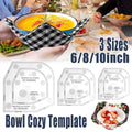 Quilting Ruler Bowl Mat Table Placemat Cozy Acrylic Durable Patchwork Craft Tool V528-BOWL-COZY-3PCS-791452