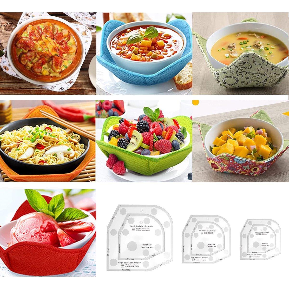 Quilting Ruler Bowl Mat Table Placemat Cozy Acrylic Durable Patchwork Craft Tool V528-BOWL-COZY-3PCS-791452