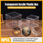 10pcs Clear Acrylic Plastic Boxes Square Storage Containers for Food Small Item - 10pcs-75-75-75 V528-BOX-10PCS-75-75-75-761422