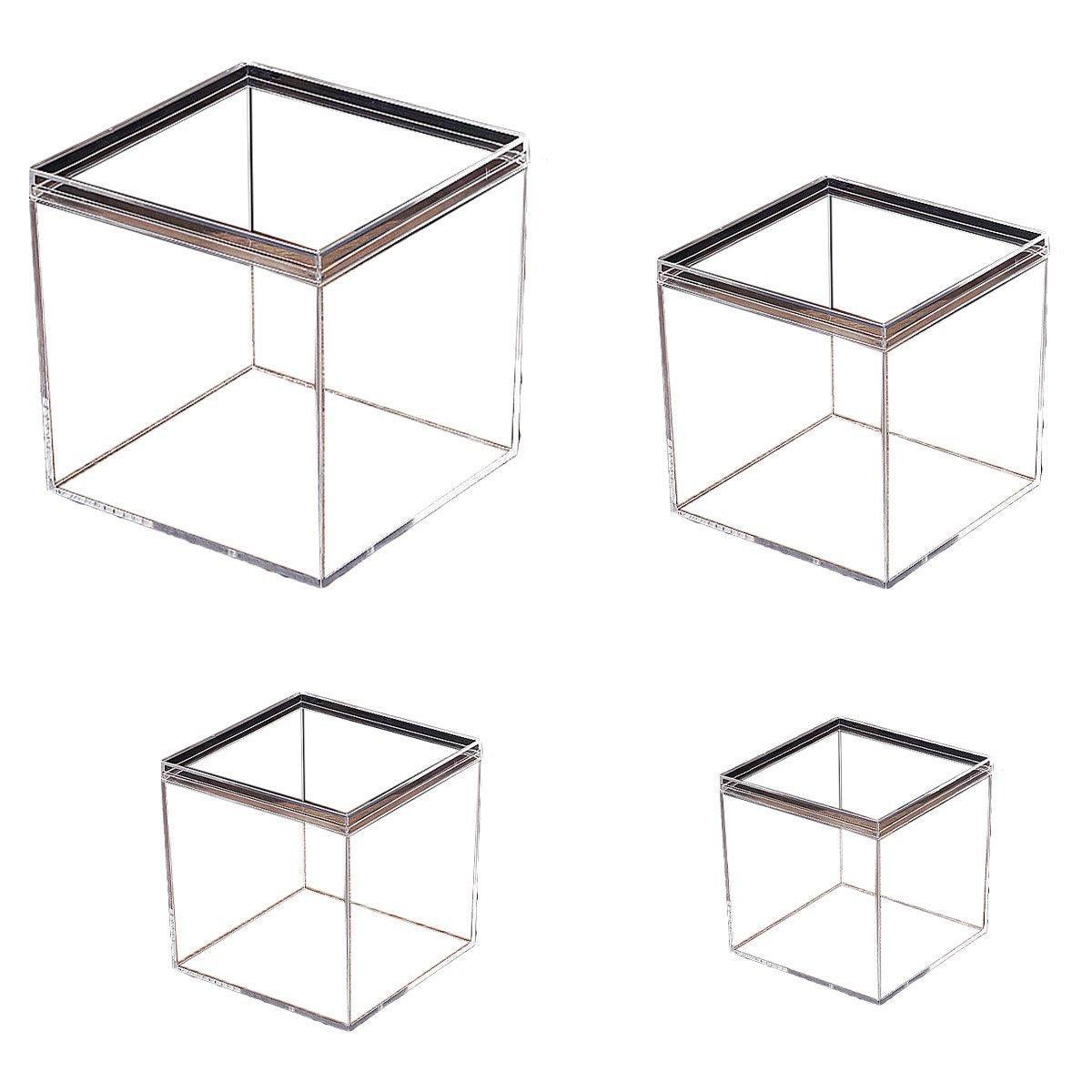 10pcs Clear Acrylic Plastic Boxes Square Storage Containers for Food Small Item - 10pcs-75-75-75 V528-BOX-10PCS-75-75-75-761422