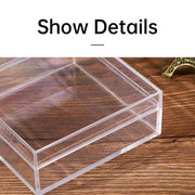 10pcs Clear Acrylic Plastic Boxes Square Storage Containers for Food Small Item - 10pcs-75-75-75 V528-BOX-10PCS-75-75-75-761422