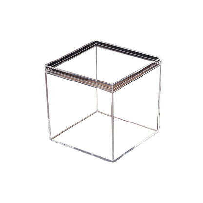 10pcs Clear Acrylic Plastic Boxes Square Storage Containers for Food Small Item - 10pcs-75-75-75 V528-BOX-10PCS-75-75-75-761422