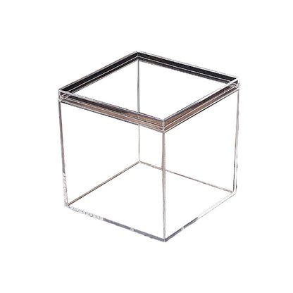 10pcs Clear Acrylic Plastic Boxes Square Storage Containers for Food Small Item - 10pcs-75-75-75 V528-BOX-10PCS-75-75-75-761422