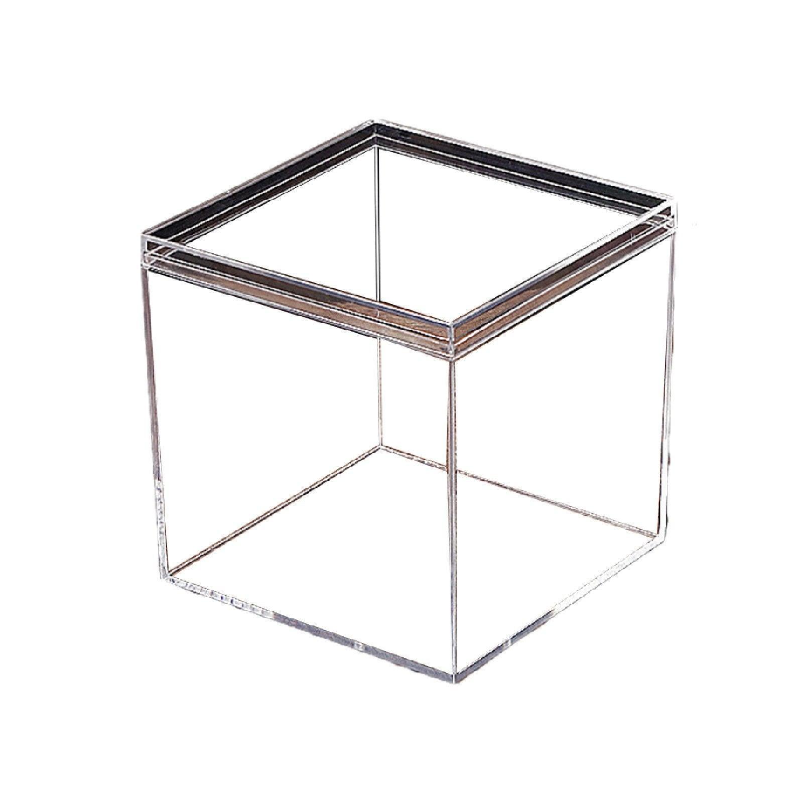10pcs Clear Acrylic Plastic Boxes Square Storage Containers for Food Small Item - 10pcs-75-75-75 V528-BOX-10PCS-75-75-75-761422