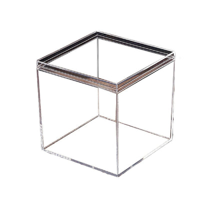 10pcs Clear Acrylic Plastic Boxes Square Storage Containers for Food Small Item - 10pcs-75-75-75 V528-BOX-10PCS-75-75-75-761422