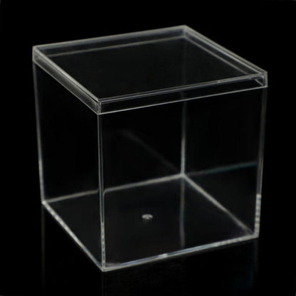 10pcs Clear Acrylic Plastic Boxes Square Storage Containers for Food Small Item - 10pcs-85-85-85 V528-BOX-10PCS-85-85-85-623205