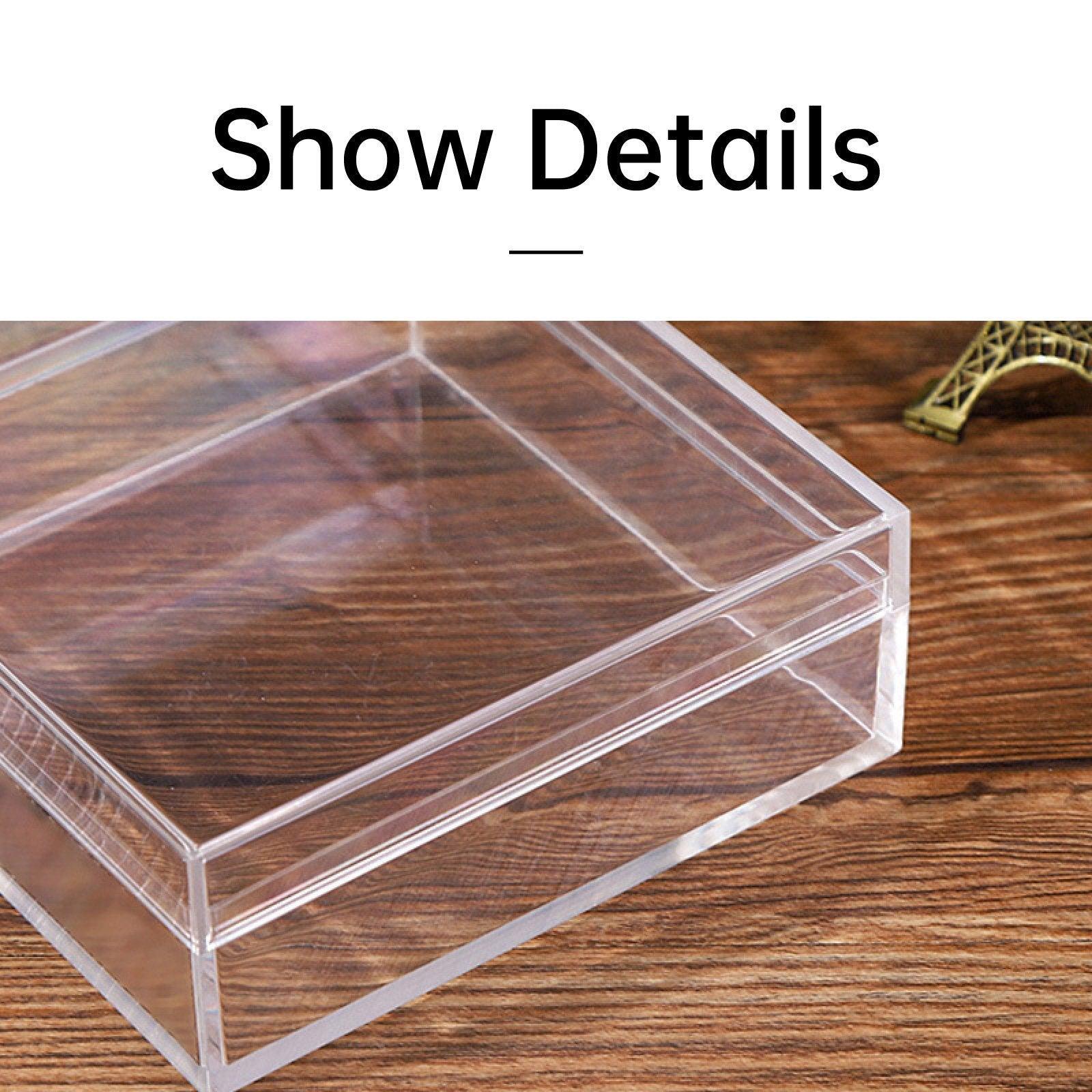 10pcs Clear Acrylic Plastic Boxes Square Storage Containers for Food Small Item - 10pcs-85-85-85 V528-BOX-10PCS-85-85-85-623205