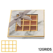 25X Valentines Day 9/12Grids Chocolate Box Gourmet Desserts Gift Display Window - Gray 12Grids-16-12-4-25pcs V528-BOX-17-12-4-25PCS-GREY-165615