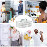 Multi Layer Dumpling Storage Box Refrigerator Freezer Organizer for Wonton V528-BOX-2-GREEN-325667