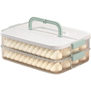 Multi Layer Dumpling Storage Box Refrigerator Freezer Organizer for Wonton V528-BOX-2-GREEN-325667