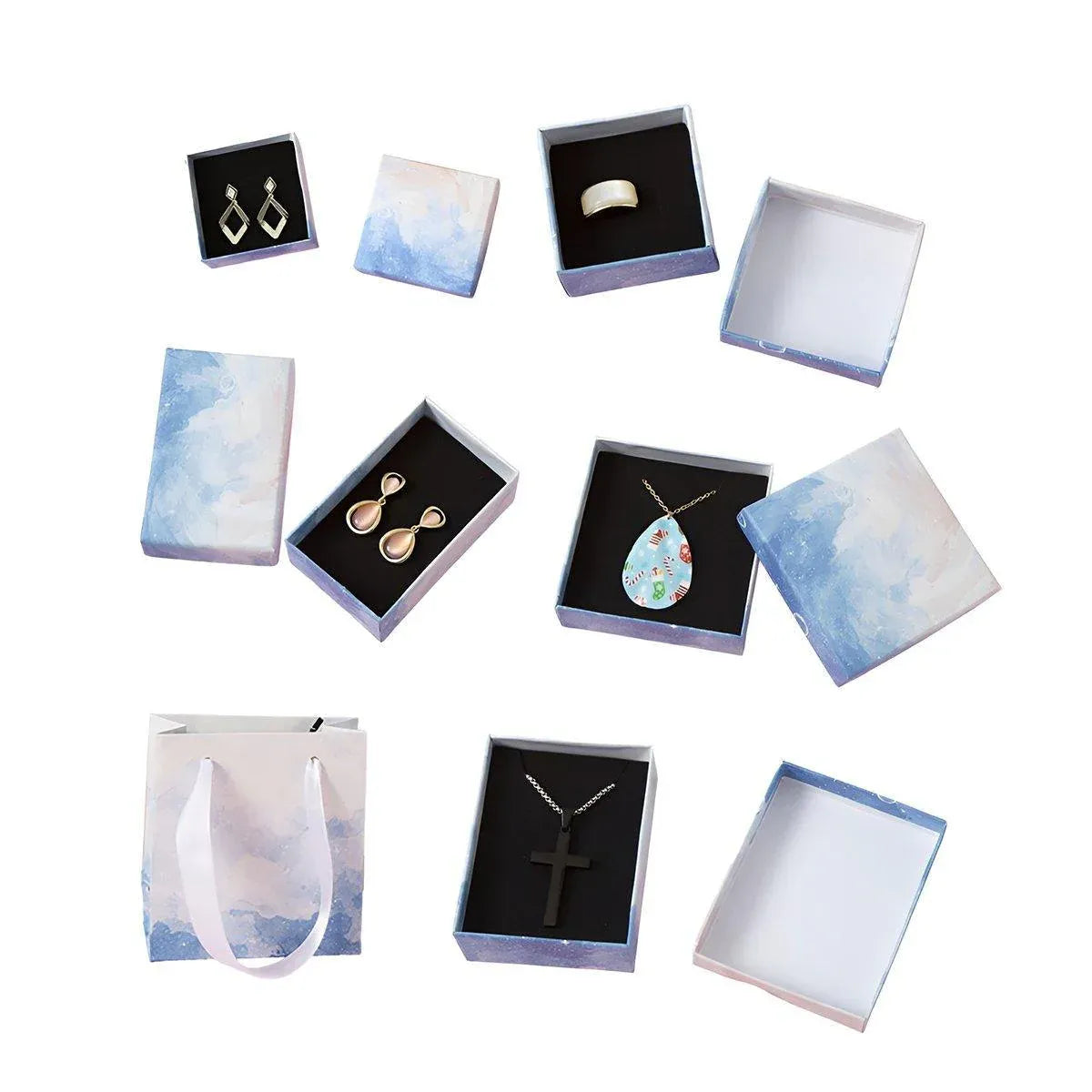 20PCS Cloud Jewelry Box Earrings Necklace Ring Bracelet DisplayOrganizer - 7*7*3cm(Box) V528-BOX-20PCS-7-7-3-694758