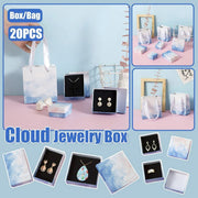 20PCS Cloud Jewelry Box Earrings Necklace Ring Bracelet DisplayOrganizer - 9*9*3cm(Box) V528-BOX-20PCS-9-9-3-456325