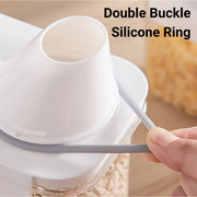 Sealed Household Grain Storage Box Transparent Rice Bucket Kitchen Storage - 2900ml