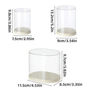 2pcs Clear Acrylic Display Case Transparent Box for Collectibles Dolls Figures - M V528-BOX-2PCS-MIDDLE-278329