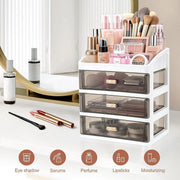 3Layer Cosmetic Organiser Storage Drawer Case Makeup Box for Home and Bathroom V528-BOX-3-BLACK-372070