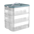 3Layer Storage Box Large Capacity Toy Organizer Building Block Storage Container - Green V528-BOX-3-GREEN-327168