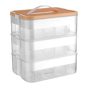 3Layer Storage Box Large Capacity Toy Organizer Building Block Storage Container - Yellow V528-BOX-3-YELLOW-802975