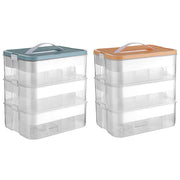 3Layer Storage Box Large Capacity Toy Organizer Building Block Storage Container - Yellow V528-BOX-3-YELLOW-802975