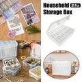 31PCS Plastic Home Storage Box Transparent Desktop Organizer Jewelry Beads Box V528-BOX-30PCS-573506