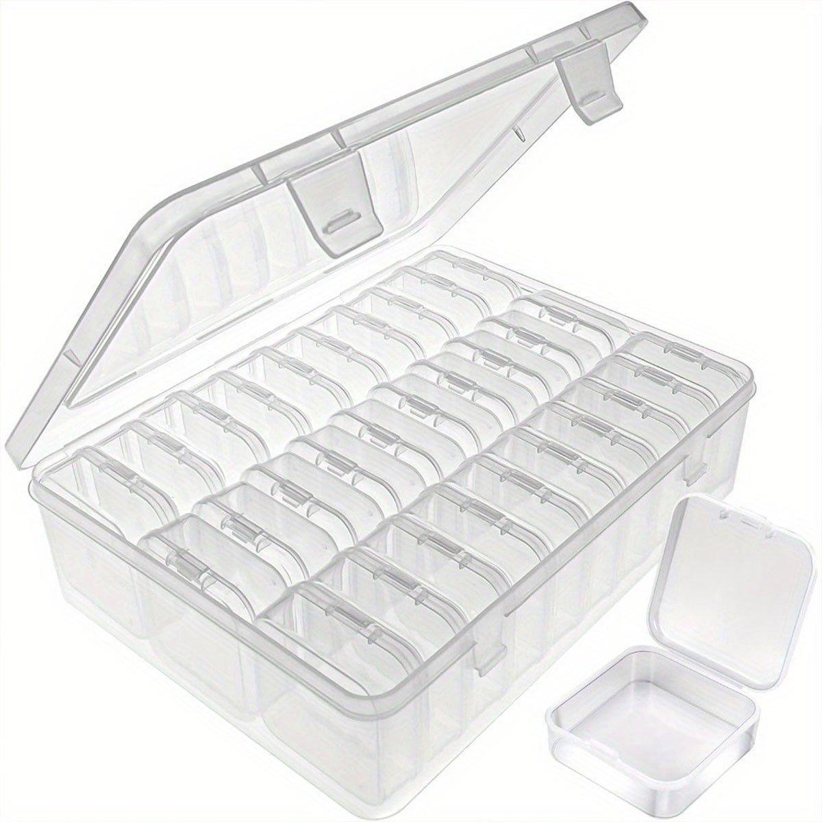 31PCS Plastic Home Storage Box Transparent Desktop Organizer Jewelry Beads Box V528-BOX-30PCS-573506