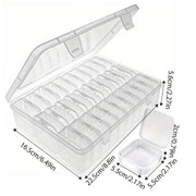31PCS Plastic Home Storage Box Transparent Desktop Organizer Jewelry Beads Box V528-BOX-30PCS-573506