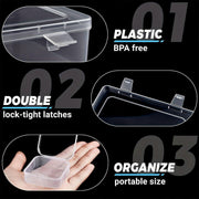 31PCS Plastic Home Storage Box Transparent Desktop Organizer Jewelry Beads Box V528-BOX-30PCS-573506