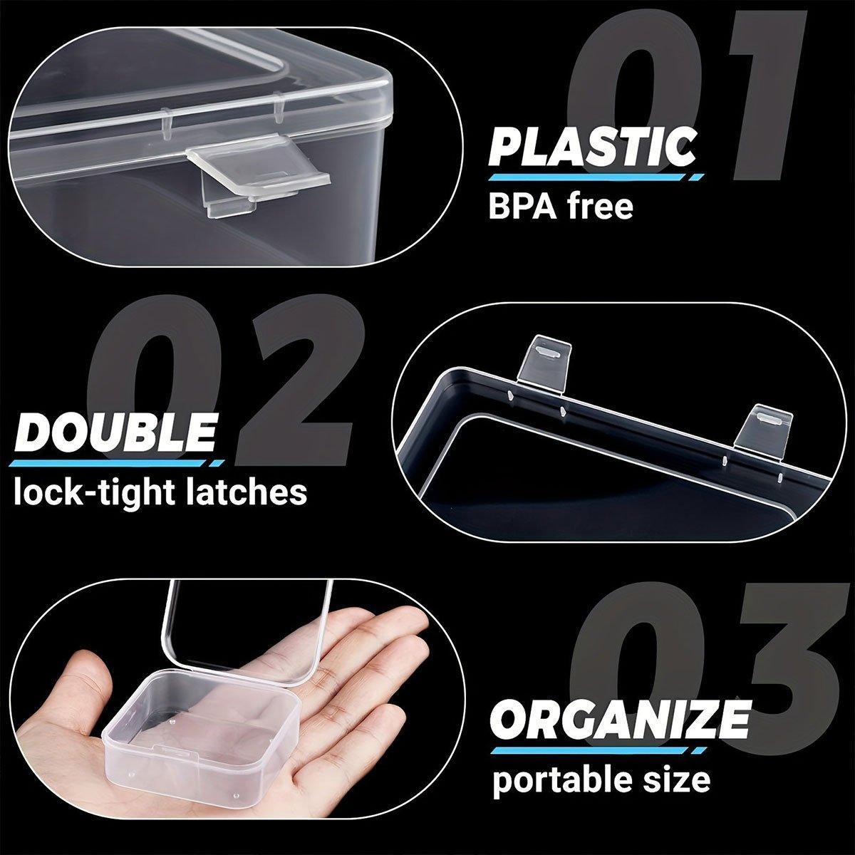 31PCS Plastic Home Storage Box Transparent Desktop Organizer Jewelry Beads Box V528-BOX-30PCS-573506