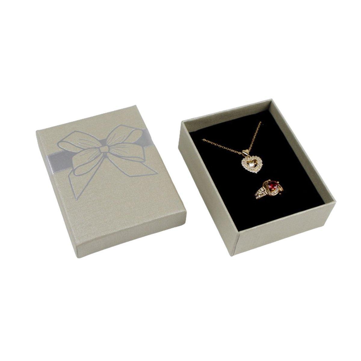 32pcs Jewelry Storage Box Necklace Pendant Ring Organizer Gift Packaging - Grey V528-BOX-32PCS-GREY-246401