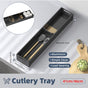 Kitchen Cabinet Drawer Cutlery Tray Utensil Organiser Insert Divider Storage - 41x10cm V528-BOX-41-10-665469
