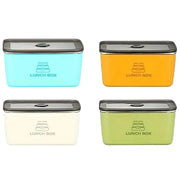 4pcs Sealed Crisper Food Storage Container Set Bento Box Refrigerator Organizer V528-BOX-4PCS-577504