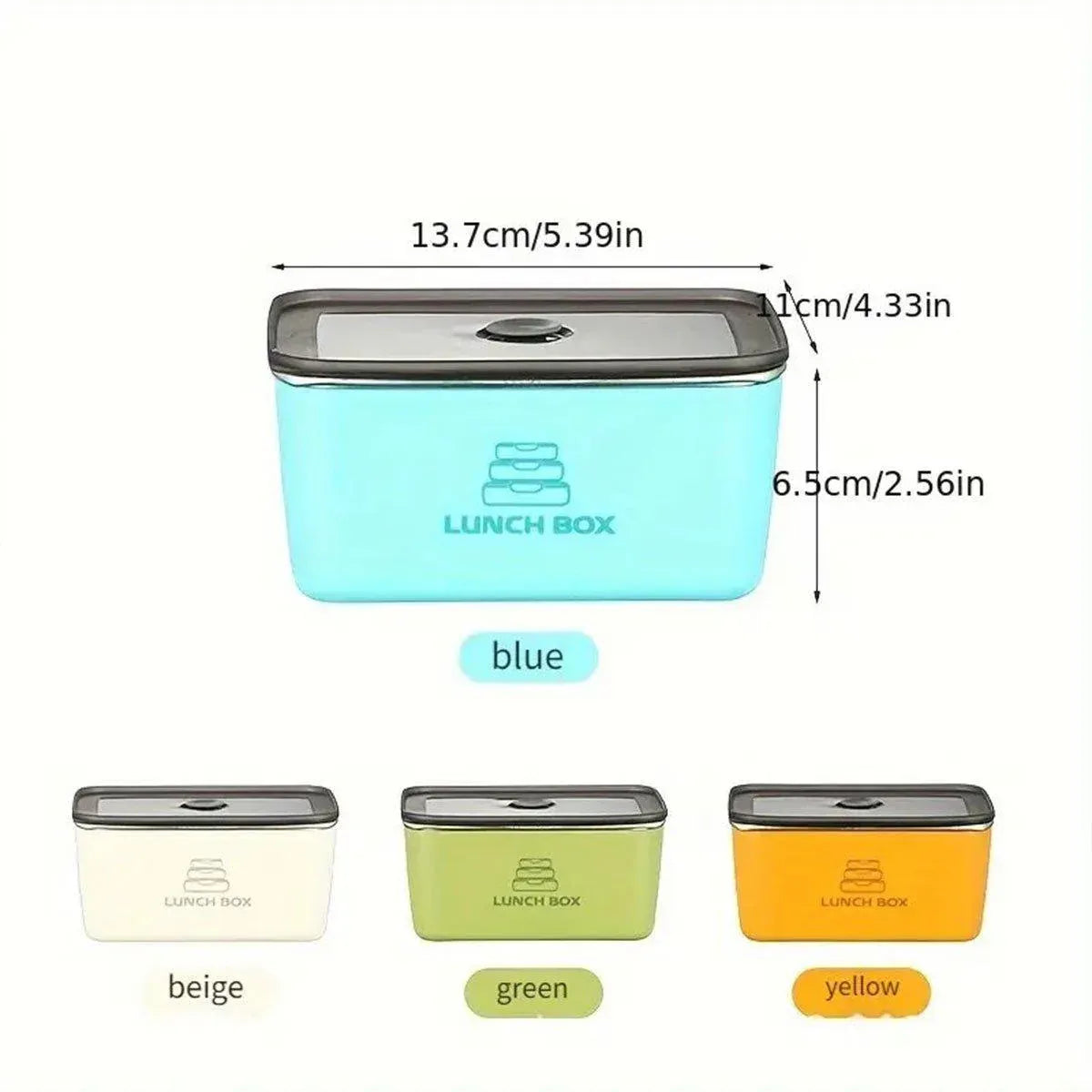 4pcs Sealed Crisper Food Storage Container Set Bento Box Refrigerator Organizer V528-BOX-4PCS-577504
