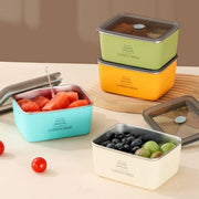 4pcs Sealed Crisper Food Storage Container Set Bento Box Refrigerator Organizer V528-BOX-4PCS-577504