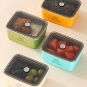 4pcs Sealed Crisper Food Storage Container Set Bento Box Refrigerator Organizer V528-BOX-4PCS-577504