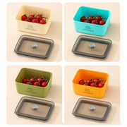 4pcs Sealed Crisper Food Storage Container Set Bento Box Refrigerator Organizer V528-BOX-4PCS-577504