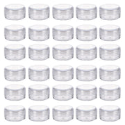 Cosmetic Cream Jar Bottle 50PCS 5g Transparent Round Refillable Sample Container - Clear Diamond Jar V528-BOX-50PCS-5G-542471