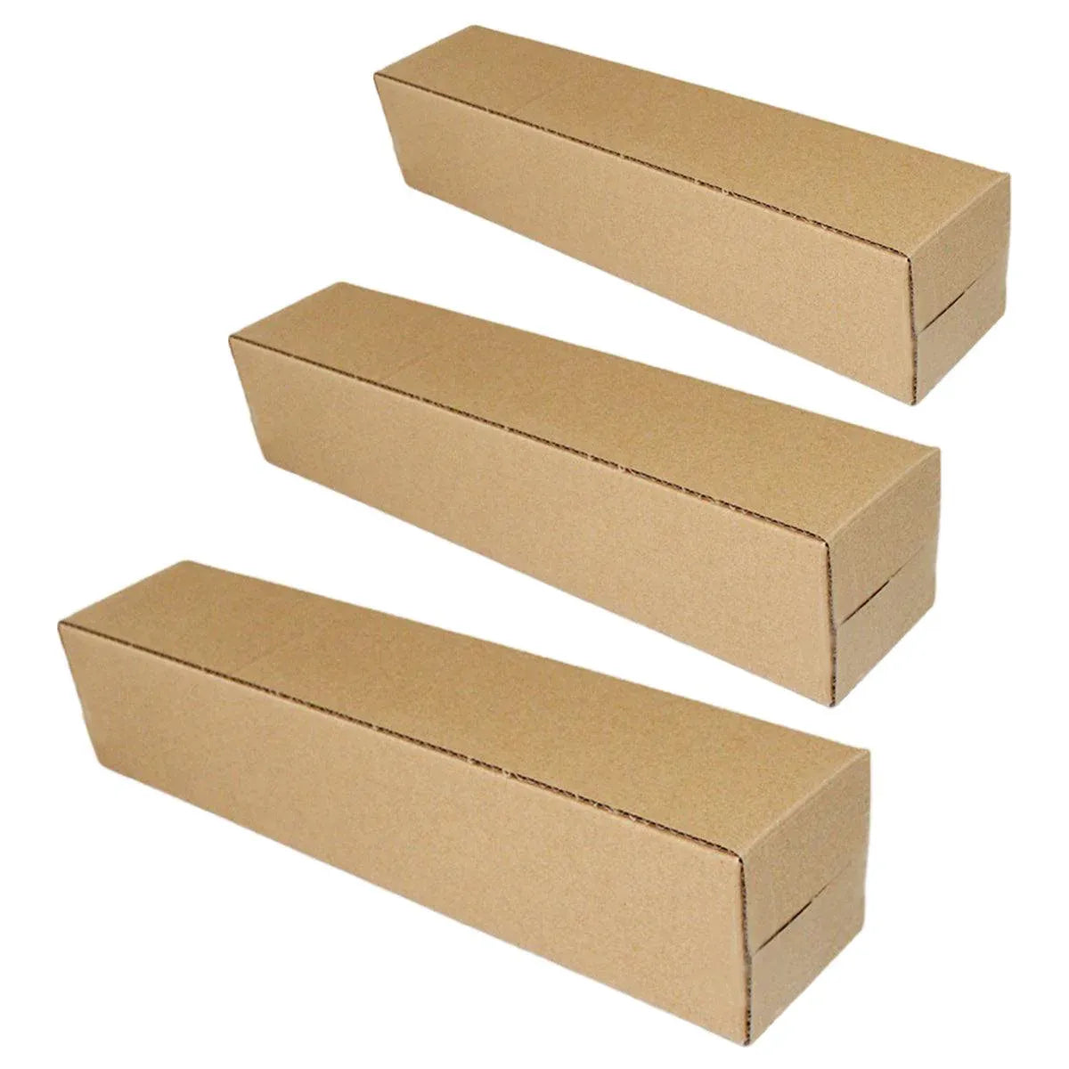 50pcs Long Strip Carton Flat Square Durable Shipping Boxes for Packaging Storage - 6.5cm x 6.5cm x 28cm V528-BOX-50PCS-65-280-257731