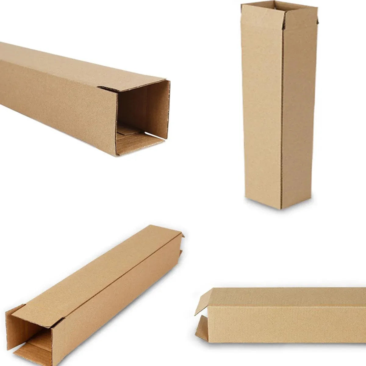 50pcs Long Strip Carton Flat Square Durable Shipping Boxes for Packaging Storage - 6.5cm x 6.5cm x 28cm V528-BOX-50PCS-65-280-257731