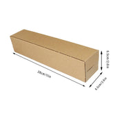 50pcs Long Strip Carton Flat Square Durable Shipping Boxes for Packaging Storage - 6.5cm x 6.5cm x 28cm V528-BOX-50PCS-65-280-257731