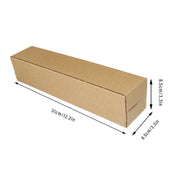 50pcs Long Strip Carton Flat Square Durable Shipping Boxes for Packaging Storage - 6.5cm x 6.5cm x 28cm V528-BOX-50PCS-65-280-257731
