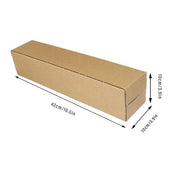 50pcs Long Strip Carton Flat Square Durable Shipping Boxes for Packaging Storage - 6.5cm x 6.5cm x 28cm V528-BOX-50PCS-65-280-257731