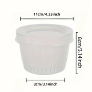 5pcs Plastic Storage Containers with Lids Refrigerator Organizer Box for Kitchen V528-BOX-5PCS-496658