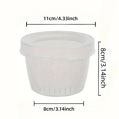 5pcs Plastic Storage Containers with Lids Refrigerator Organizer Box for Kitchen V528-BOX-5PCS-496658